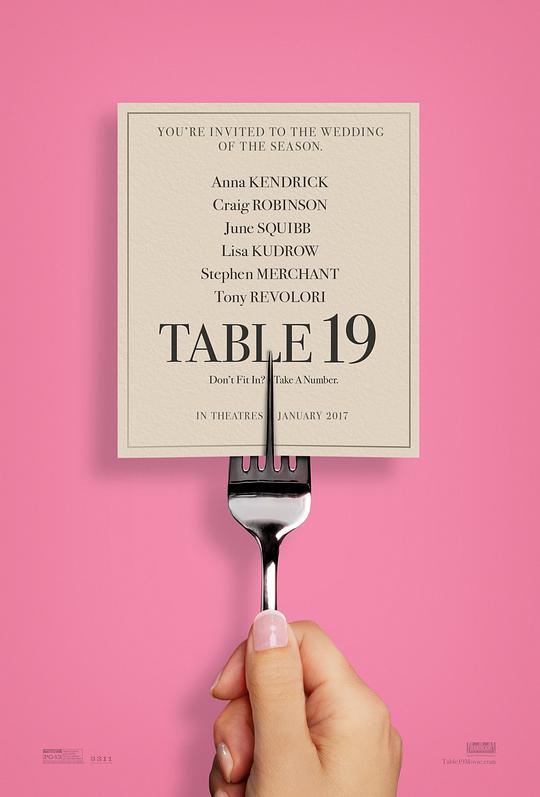 婚宴桌牌19号海报